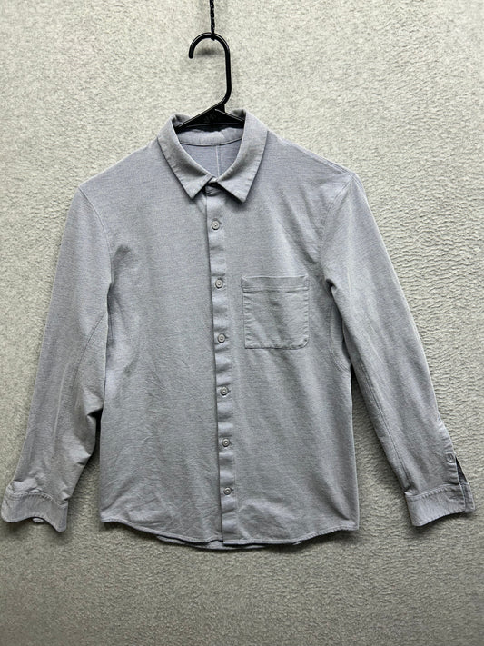 Lululemon Commission Long Sleeve Shirt Size Small Harbor Blue
