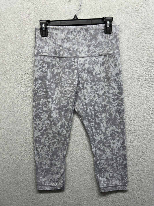 Lululemon Align Crop 21" Size 10 Summer Shade Ice Grey Multi