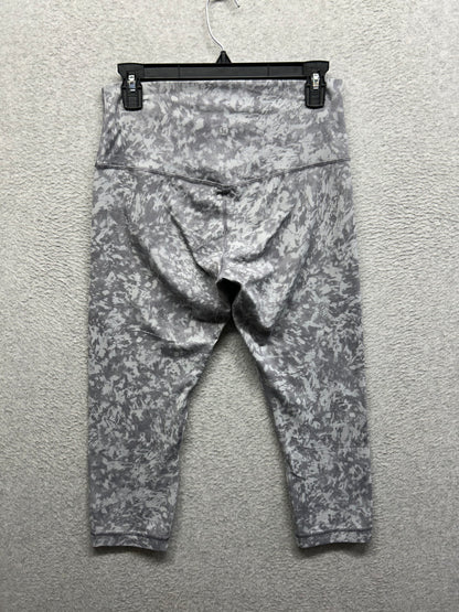 Lululemon Align Crop 21" Size 10 Summer Shade Ice Grey Multi