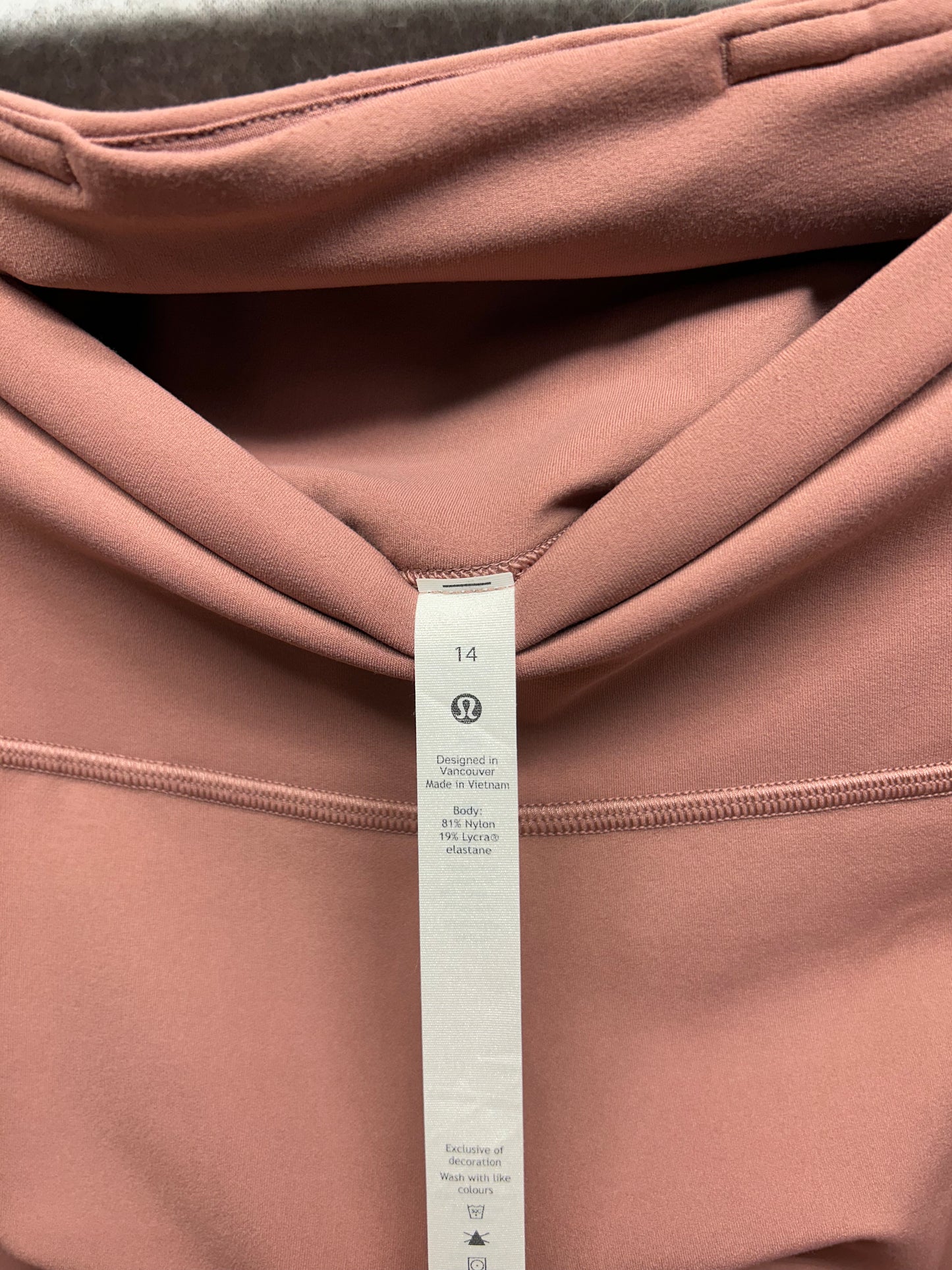 Lululemon Align High Rise Pant with Pockets 25" Size 14 Spiced Chai