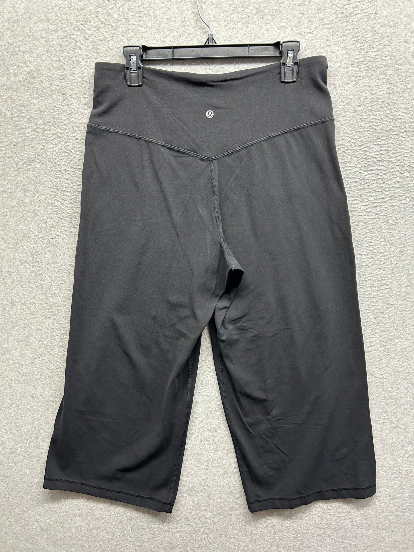 Lululemon Align High-Rise Wide Leg Crop 23" Size 12 Black