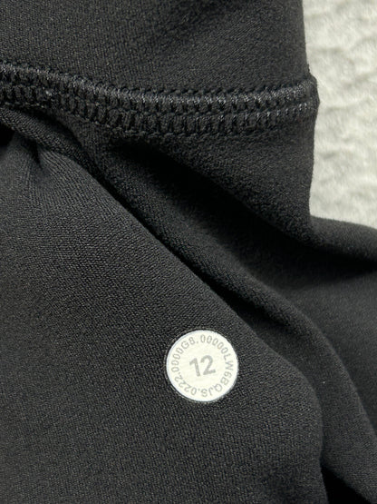 Lululemon Align High-Rise Wide Leg Crop 23" Size 12 Black