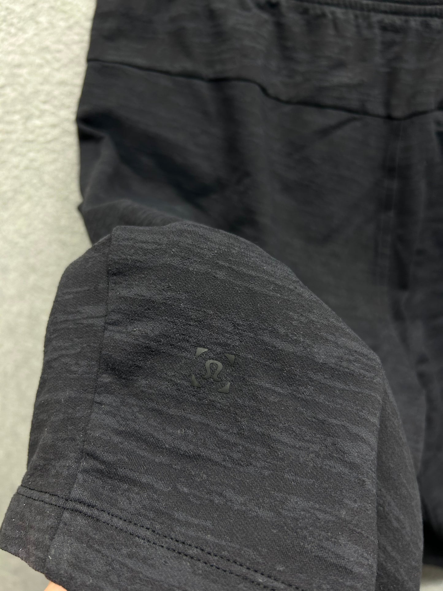 Lululemon City Sweat Short Jacquard 9" Size Medium Black / Obsidian