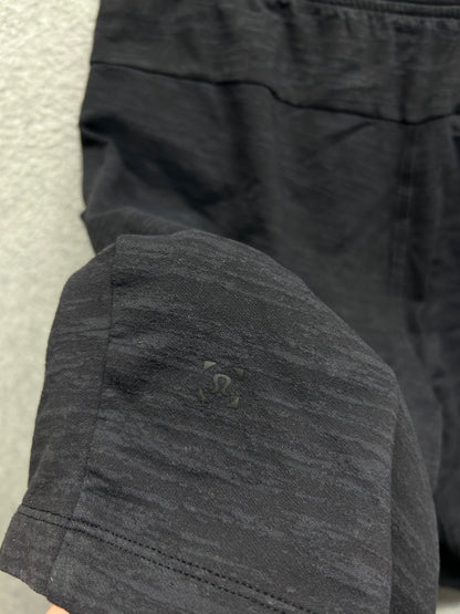 Lululemon City Sweat Short Jacquard 9" Size Medium Black / Obsidian