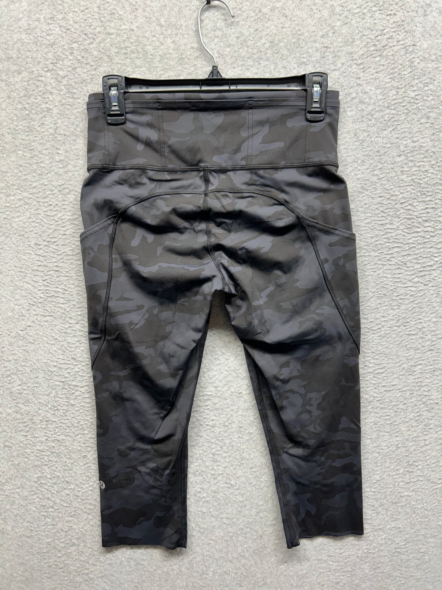 Lululemon Fast & Free Crop II Nulux 19" Size 8 Incognito Camo Multi Grey