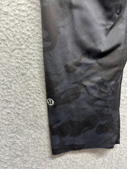 Lululemon Fast & Free Crop II Nulux 19" Size 8 Incognito Camo Multi Grey