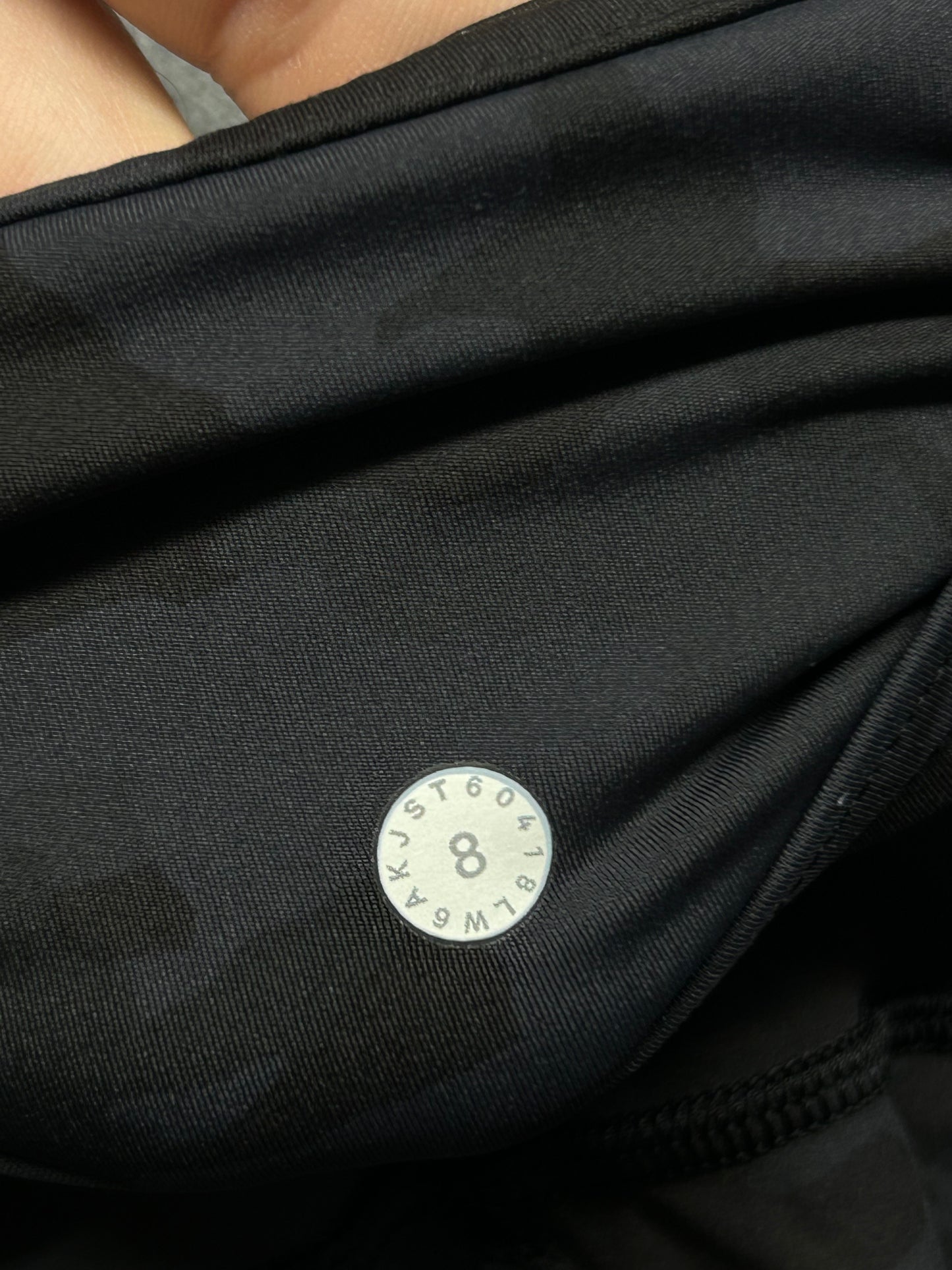 Lululemon Fast & Free Crop II Nulux 19" Size 8 Incognito Camo Multi Grey