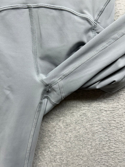 Lululemon Power Thru High-Rise Crop 23" Size 6 Rhino Grey