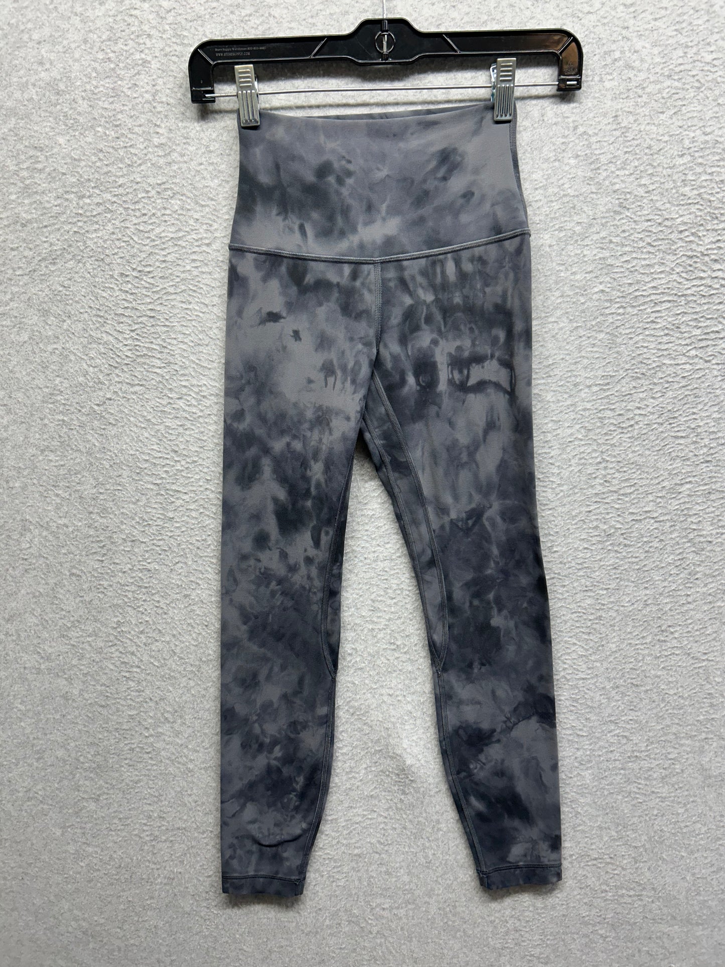 Lululemon Align High-Rise Pant 25" Size 2 Diamond Dye Pitch Grey Graphite Grey