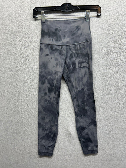 Lululemon Align High-Rise Pant 25" Size 2 Diamond Dye Pitch Grey Graphite Grey