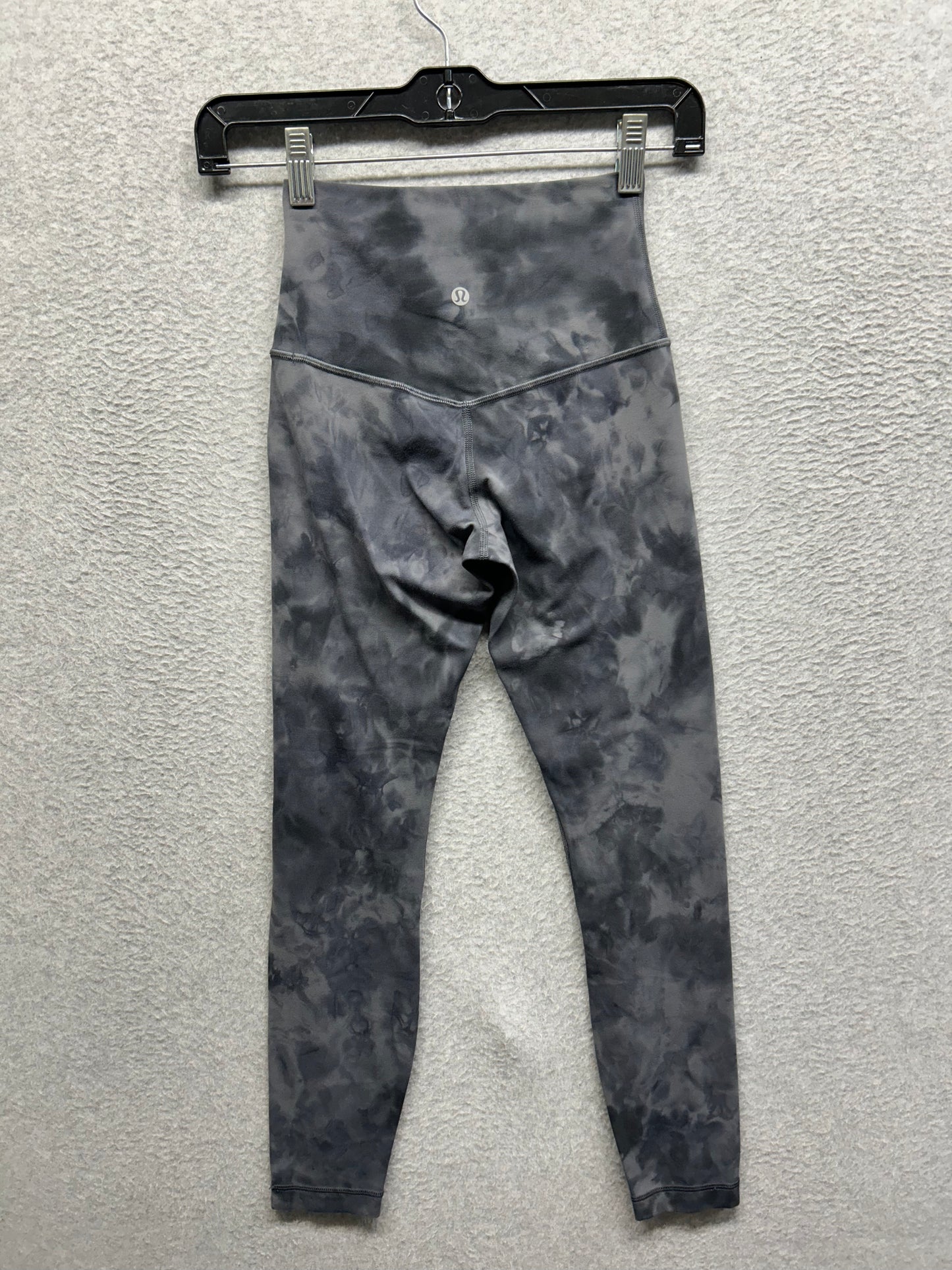 Lululemon Align High-Rise Pant 25" Size 2 Diamond Dye Pitch Grey Graphite Grey