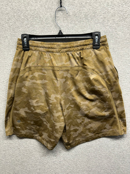 Lululemon Pace Breaker 7" Shorts Linerless Size Medium Beige Camo