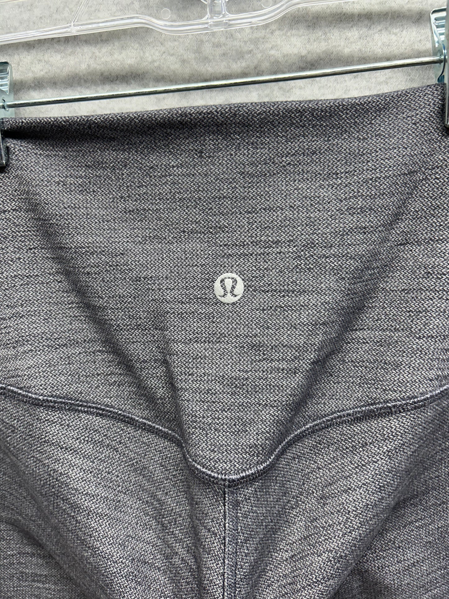 Lululemon Align Pant II 25" Size 2 Mini Heathered Herringbone Heathered Black