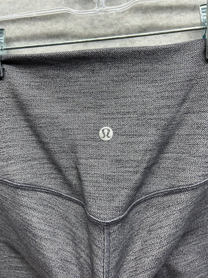 Lululemon Align Pant II 25" Size 2 Mini Heathered Herringbone Heathered Black