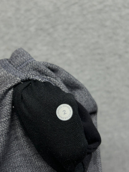 Lululemon Align Pant II 25" Size 2 Mini Heathered Herringbone Heathered Black