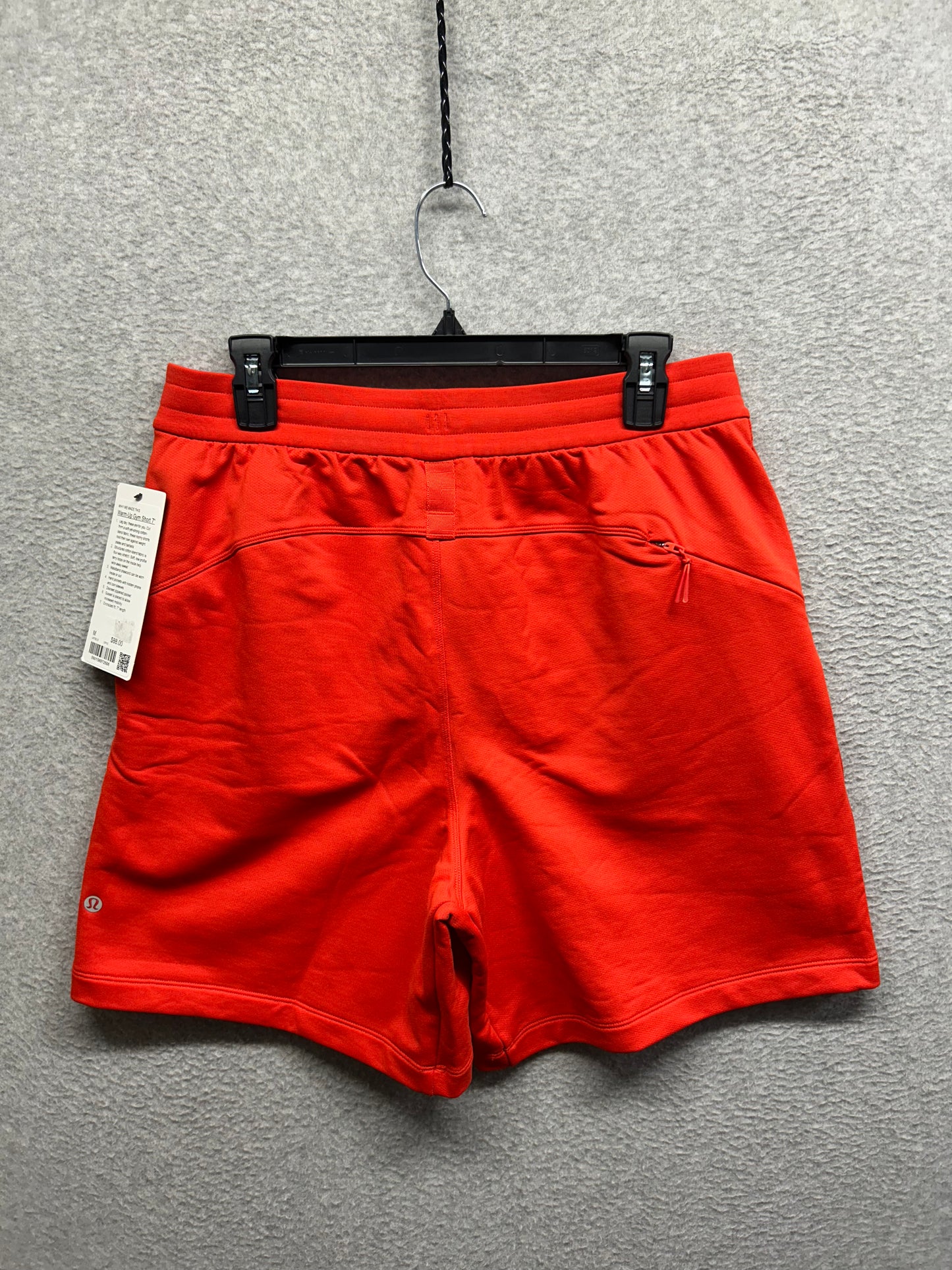 Lululemon Warm-Up Unlined Gym Short 7" Size Medium Cherry Ember
