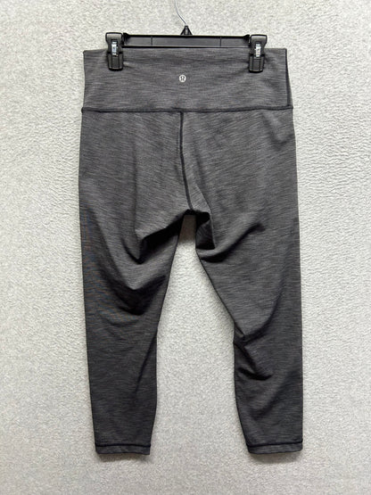 Lululemon Wunder Under Pant Hi-Rise Full-On Luxtreme 25" Size 12 Heathered Black