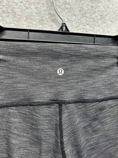 Lululemon Wunder Under Pant Hi-Rise Full-On Luxtreme 25" Size 12 Heathered Black