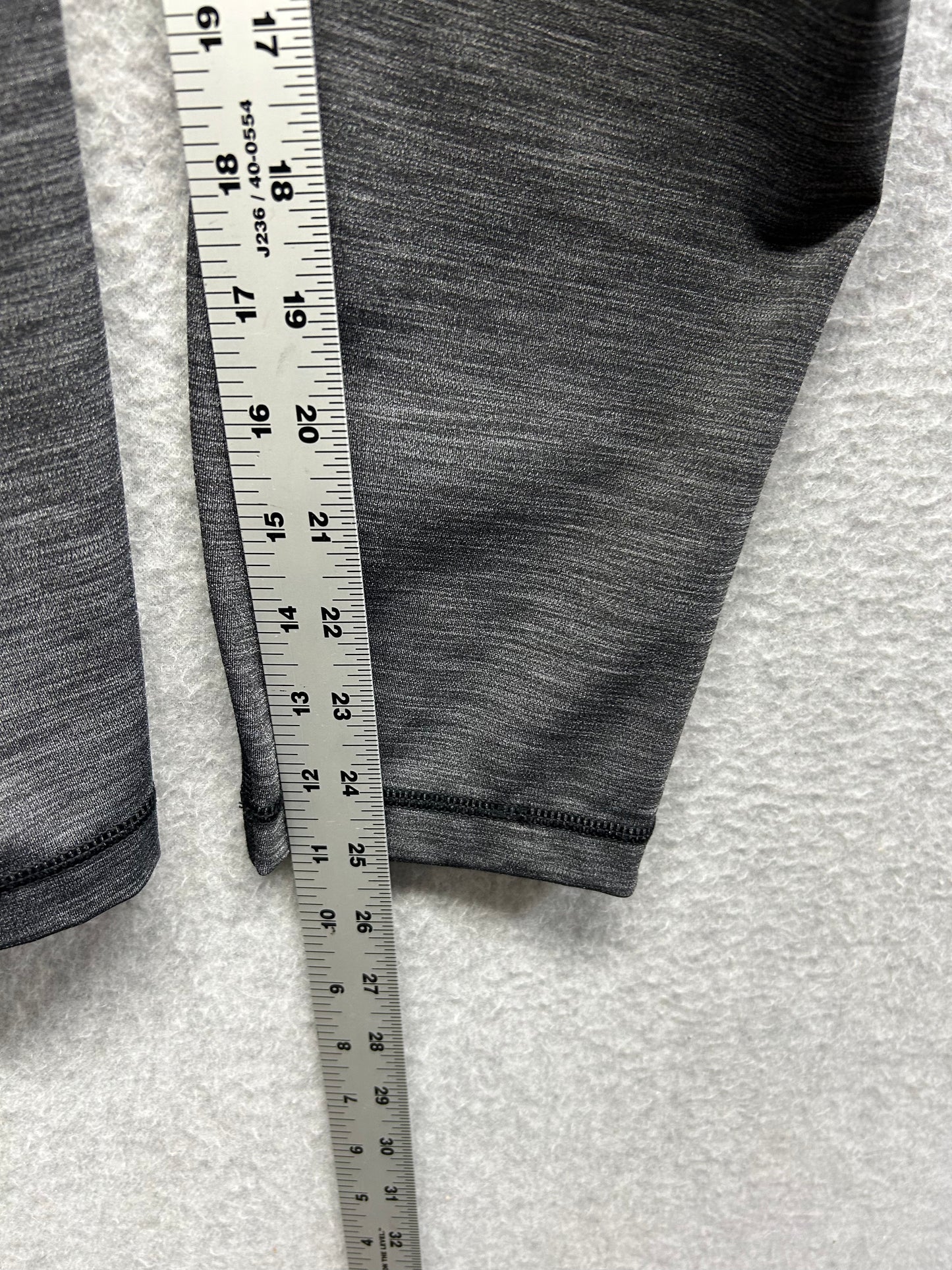 Lululemon Wunder Under Pant Hi-Rise Full-On Luxtreme 25" Size 12 Heathered Black