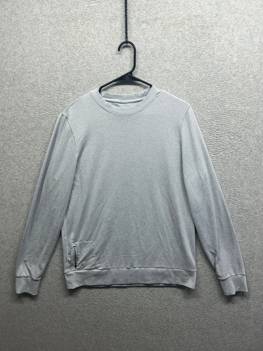 Vuori Ponto Performance Crew Pullover Dreamknit Size Large Gray