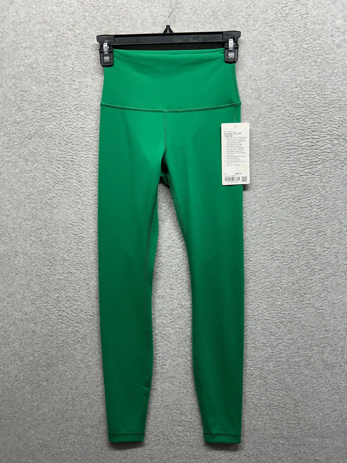 Lululemon Wunder Train High-Rise Tight 28" Size 4 Raceway Green