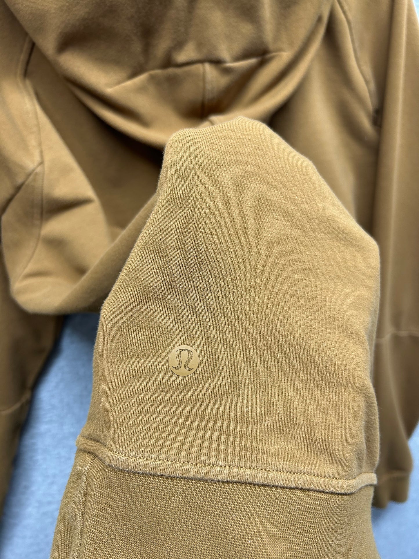 Lululemon City Sweat Pullover Hoodie French Terry Mens Size Large Burnt Caramel