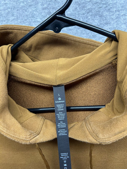 Lululemon City Sweat Pullover Hoodie French Terry Mens Size Large Burnt Caramel