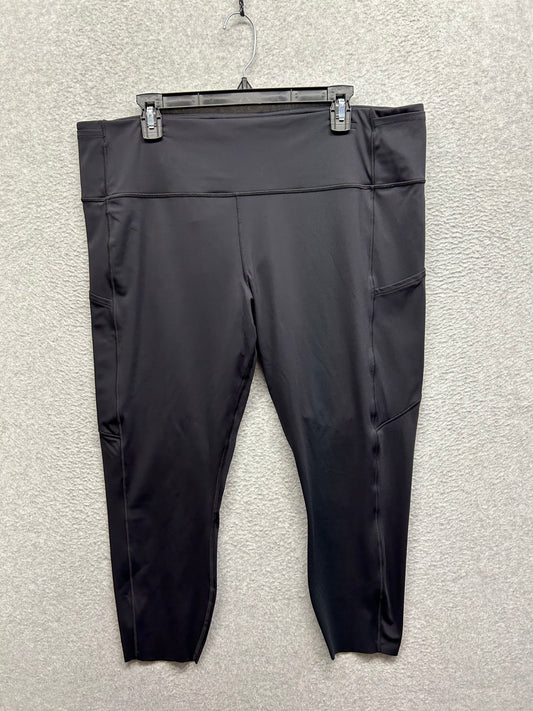Lululemon Fast & Free 7/8 Tight II Nulux 23" Size 20 Black