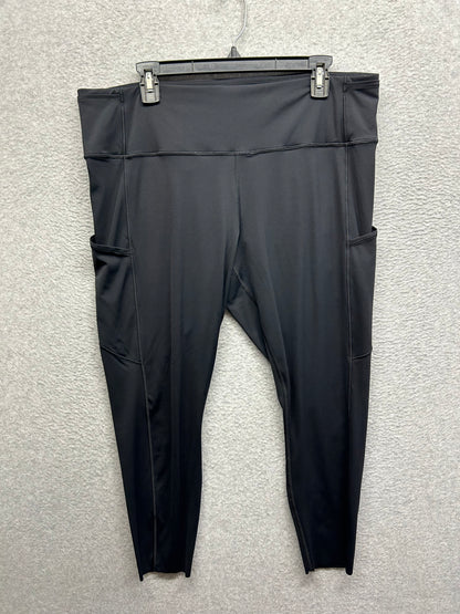 Lululemon Fast & Free 7/8 Tight II Nulux 23" Size 18 Black
