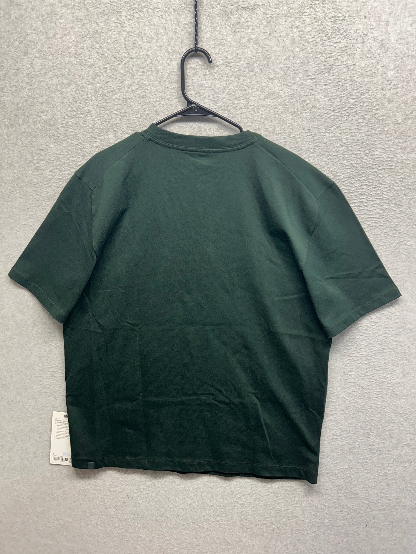 Lululemon Heavyweight Cotton T-Shirt Meet Your Courtside Size Large Rainforest Green