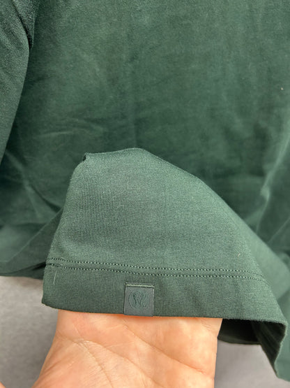 Lululemon Heavyweight Cotton T-Shirt Meet Your Courtside Size Large Rainforest Green