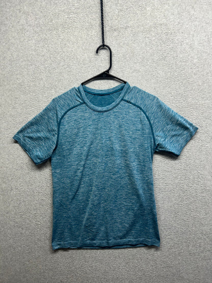 Lululemon Metal Vent Tech Short Sleeve V Size Small Poseidon