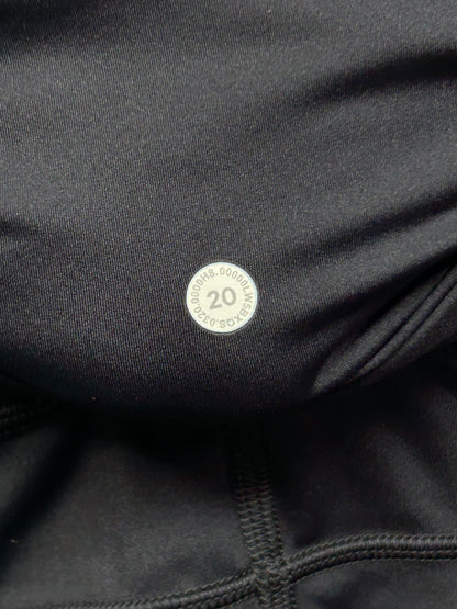Lululemon Fast & Free 7/8 Tight II Nulux 23" Size 20 Black