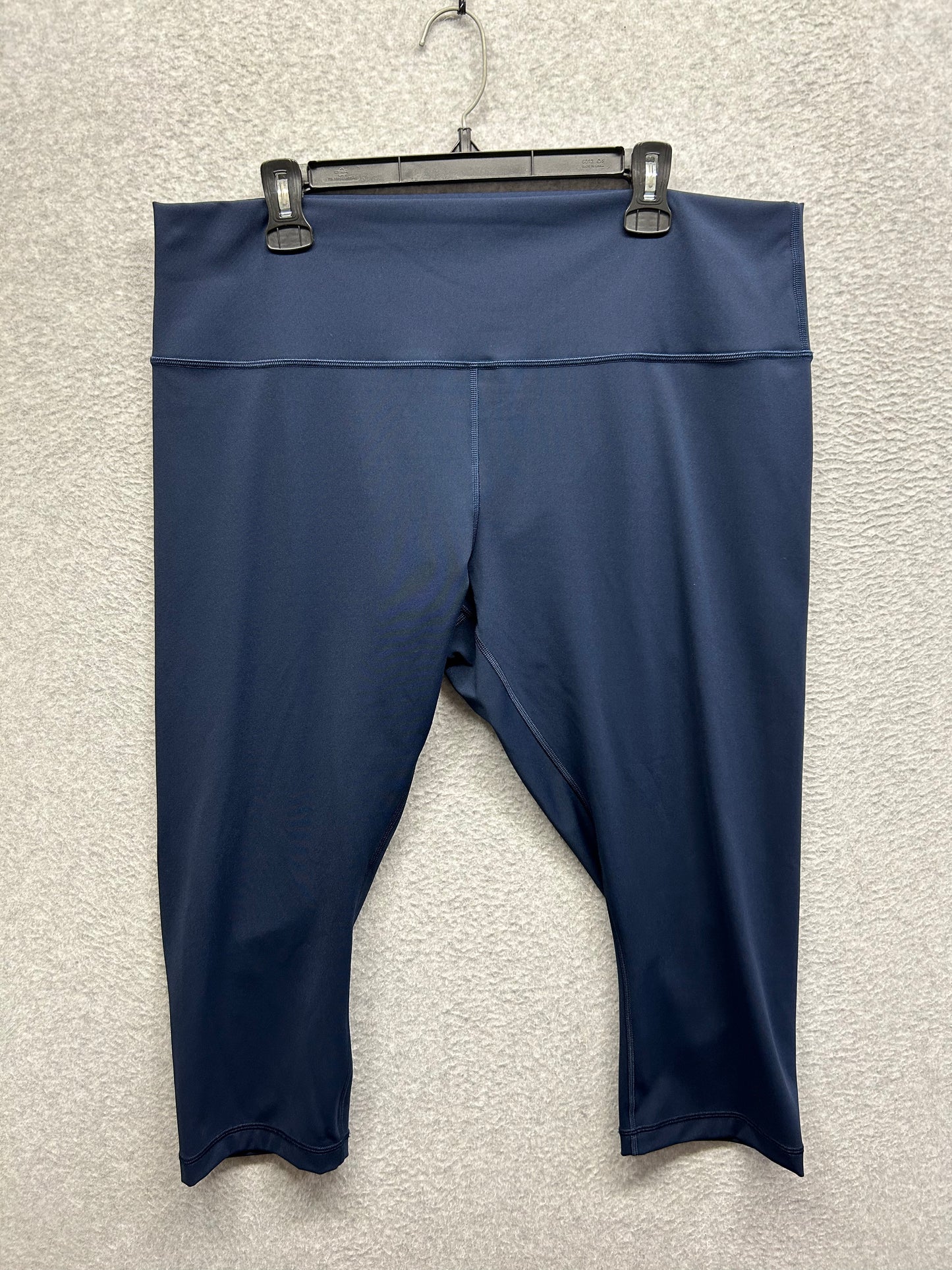 Lululemon Wunder Under Crop Hi-Rise Full-On Luxtreme 21" Size 20 True Navy