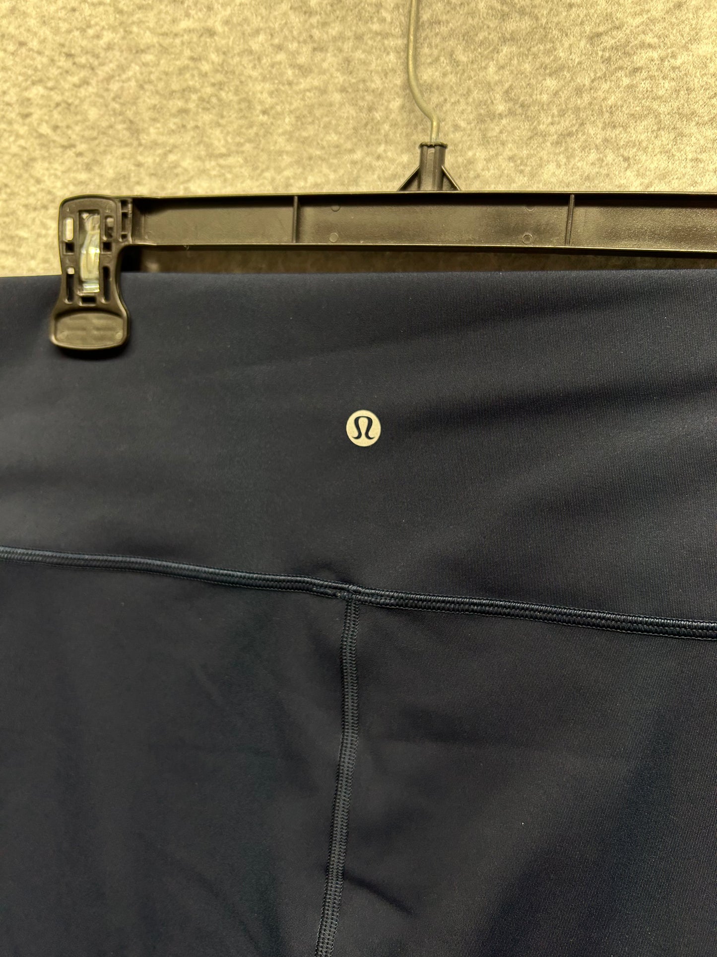 Lululemon Wunder Under Crop Hi-Rise Full-On Luxtreme 21" Size 20 True Navy