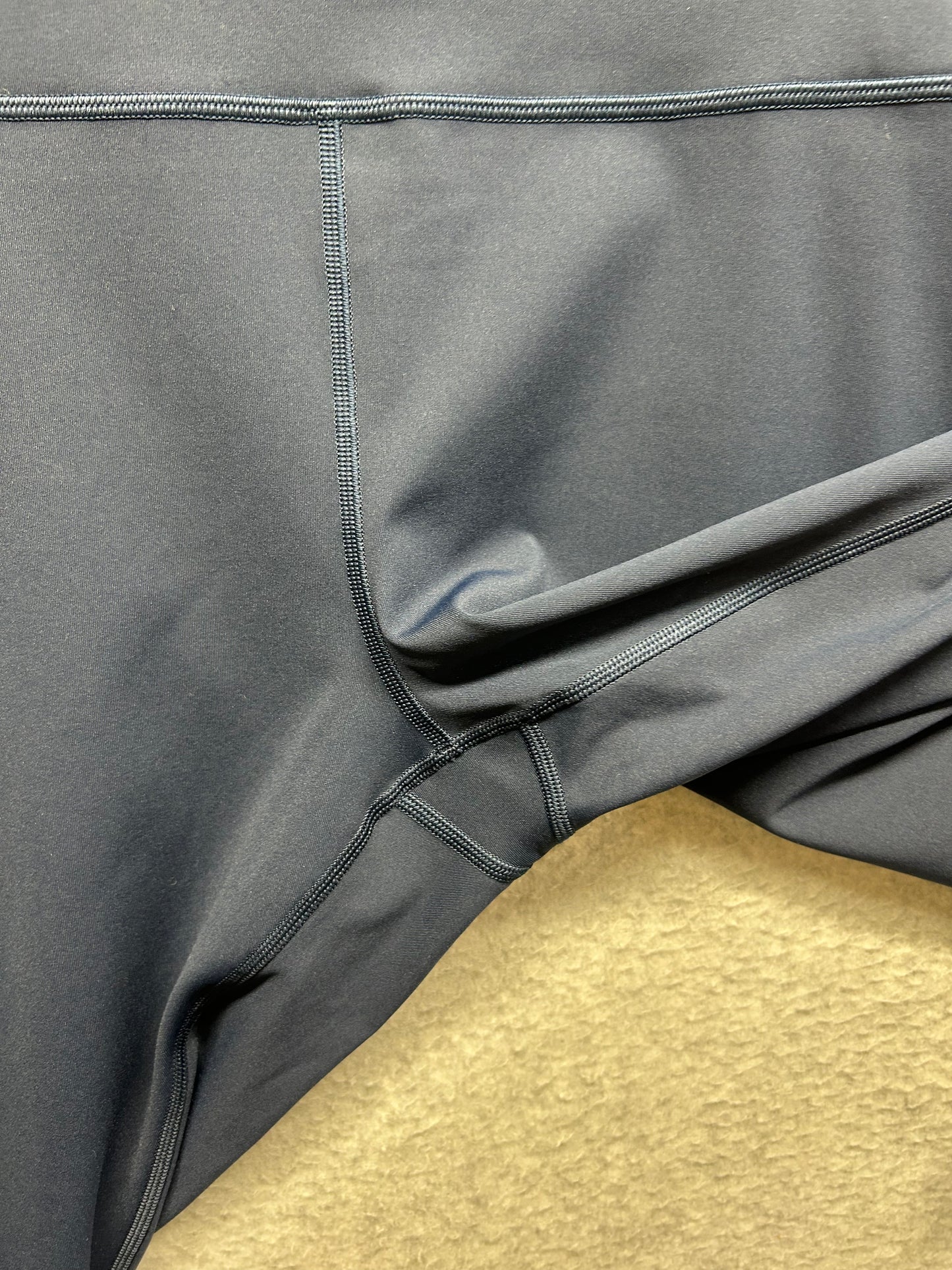 Lululemon Wunder Under Crop Hi-Rise Full-On Luxtreme 21" Size 20 True Navy