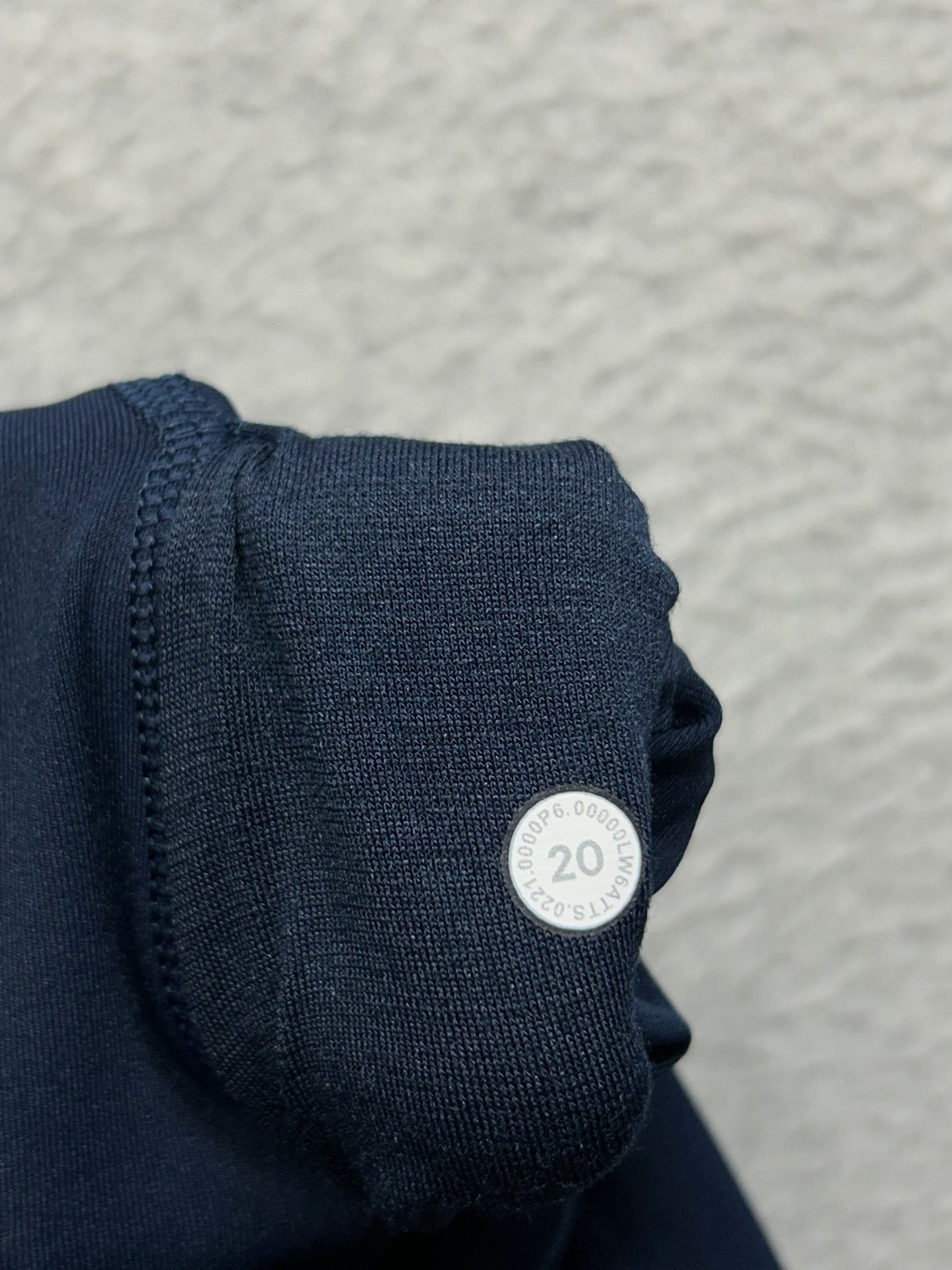 Lululemon Wunder Under Crop Hi-Rise Full-On Luxtreme 21" Size 20 True Navy