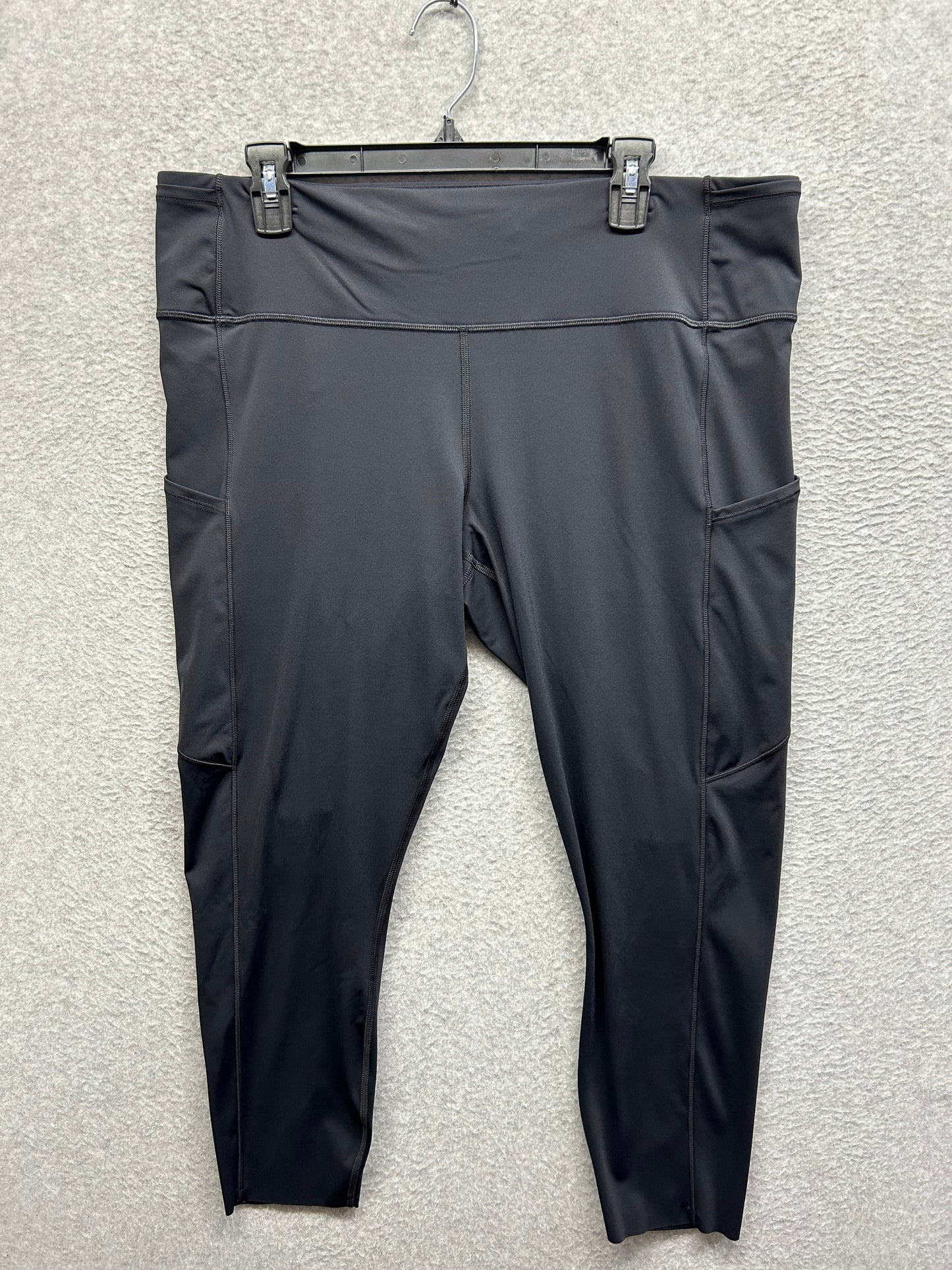 Lululemon Fast & Free 7/8 Tight II Nulux 23" Size 18 Black