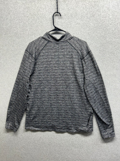Lululemon Surge Warm 1/2 Zip Size XL Gray Black Static