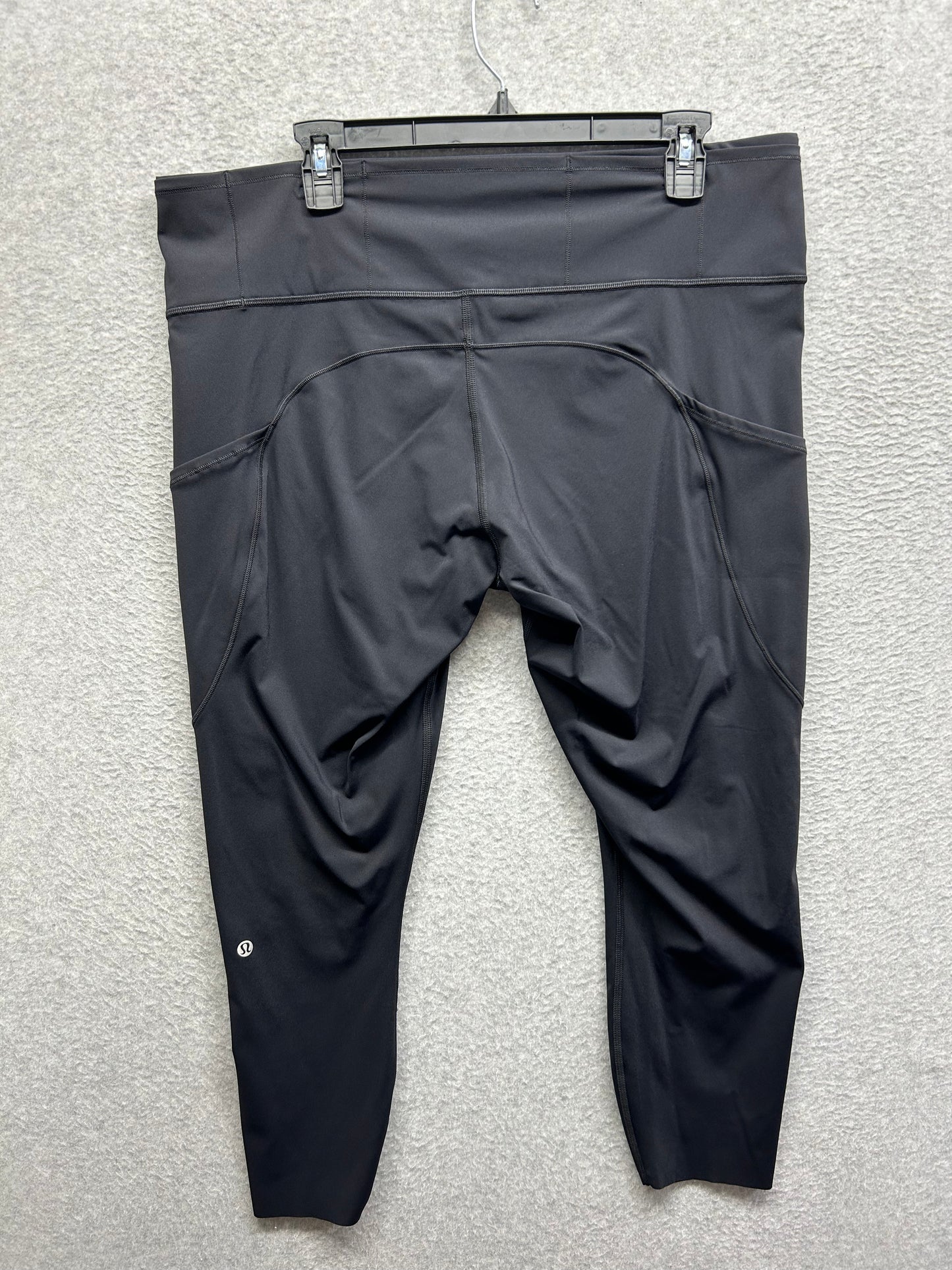Lululemon Fast & Free 7/8 Tight II Nulux 23" Size 18 Black
