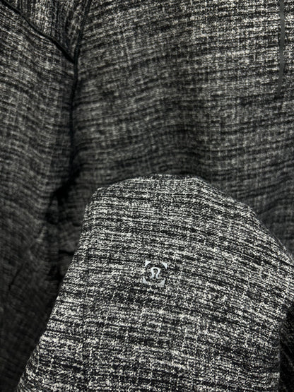 Lululemon Surge Warm 1/2 Zip Size XL Gray Black Static