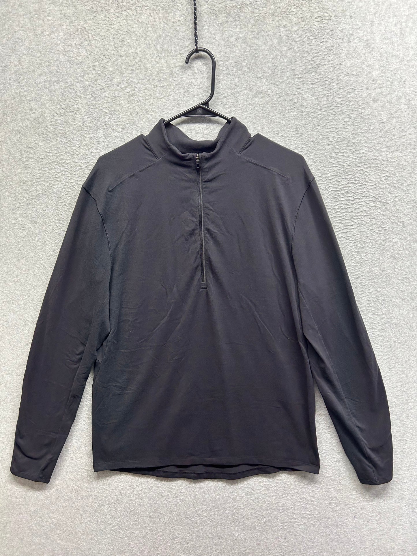 Lululemon Surge Warm 1/2 Zip Size Large Black