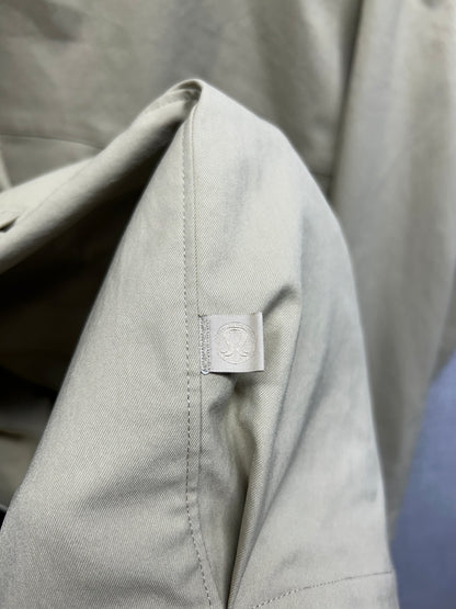 Lululemon Twill Full Zip Jacket Harrington Bomber Size Small (Square) Beige