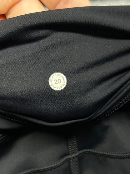 Lululemon Fast & Free 7/8 Tight II Nulux 23" Size 20 Black