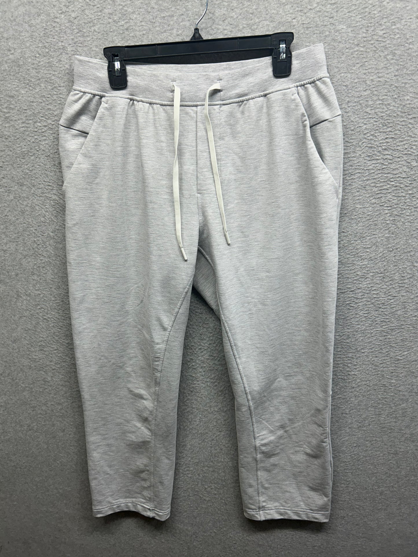 Lululemon City Sweat Pant SHORT 26" Size Large Heathered Ultra Light Grey
