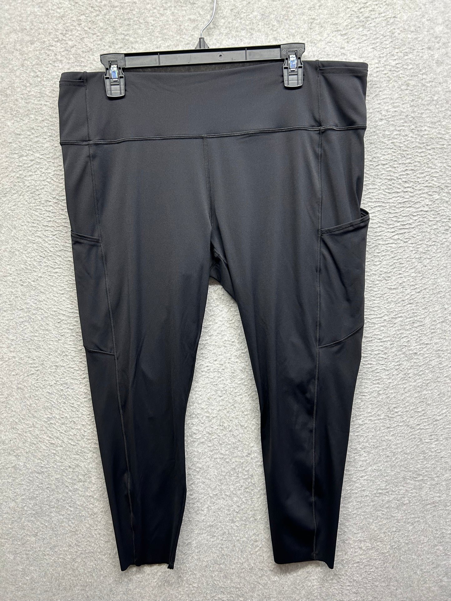 Lululemon Fast & Free 7/8 Tight II Nulux 23" Size 18 Black