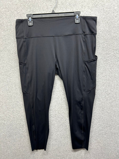 Lululemon Fast & Free 7/8 Tight II Nulux 23" Size 18 Black
