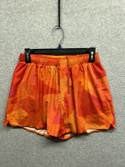 Lululemon Surge Short 4" Size Medium Mesh Mash Orange Multi