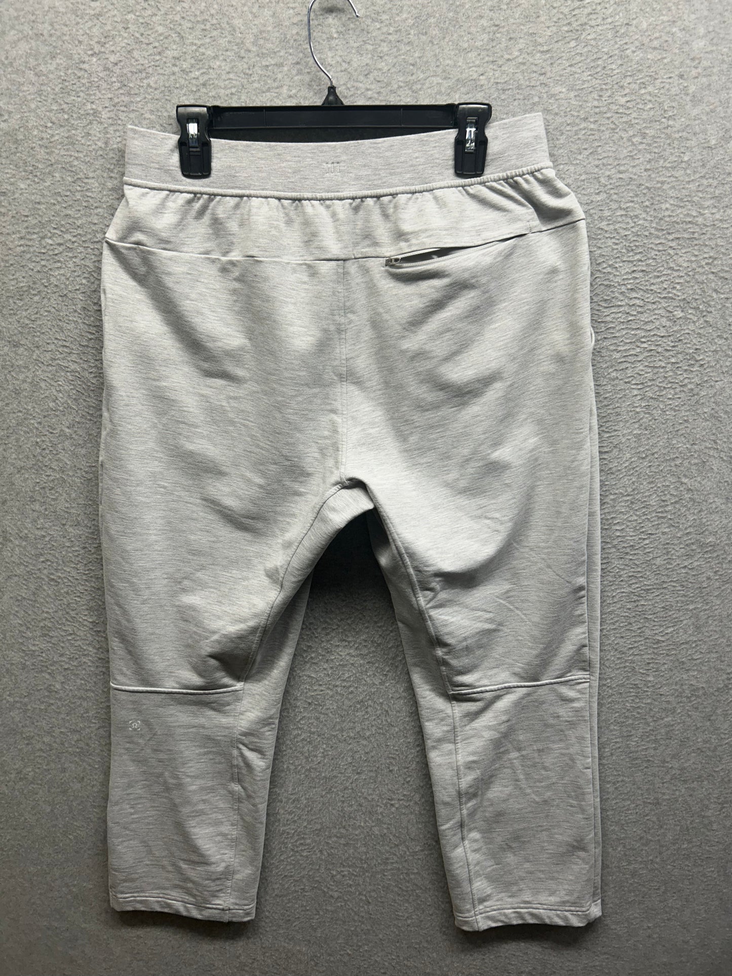 Lululemon City Sweat Pant SHORT 26" Size Large Heathered Ultra Light Grey