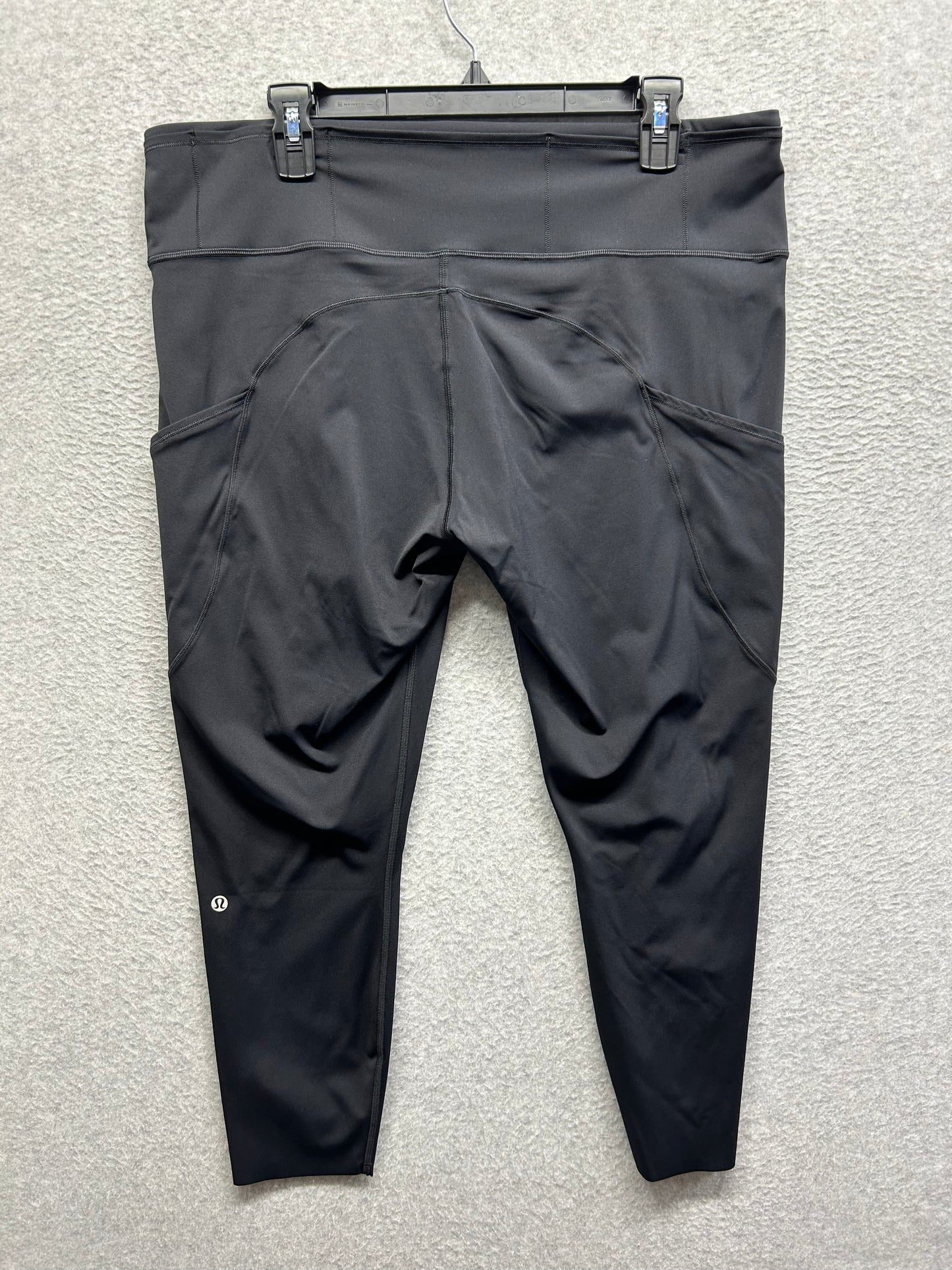 Lululemon Fast & Free 7/8 Tight II Nulux 23" Size 18 Black